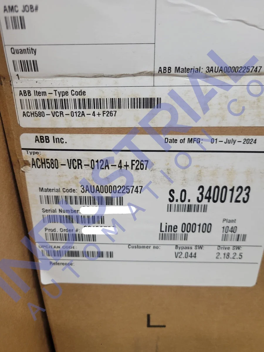ABB ACH580-VCR-012A-4+F267