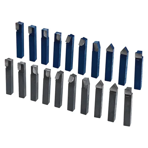 All Industrial 19876 | 20pc 1/2" C2 & C6 Carbide-Tipped Lathe Tool Bit Set Single Point Brazed