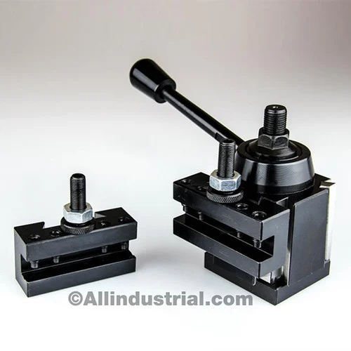 All Industrial 47027 | 3pc OXA Wedge Type Tool Post Holder & Intro Set for 0-8" Lathe Swing (Mini/Hobby Lathes) Quick Change