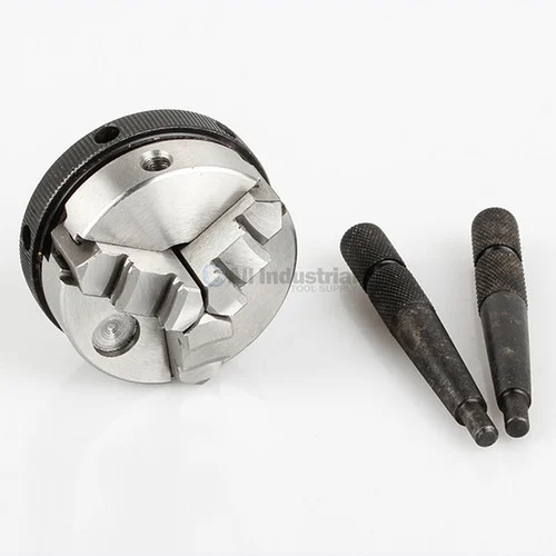 All Industrial 47700 | Self-Centering Lathe Chuck Plain Back 2" 3-Jaw M14-1 Hardened