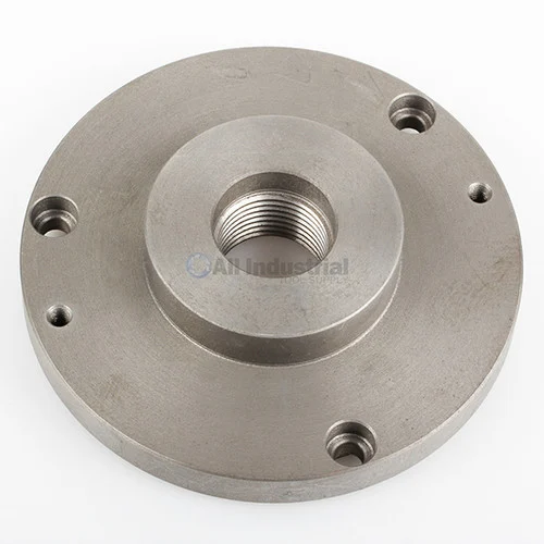 All Industrial 47800 | Threaded Back Plate Adapter 6" 3-Hole With 1-1/2"-8 Thread for Lathe Chucks
