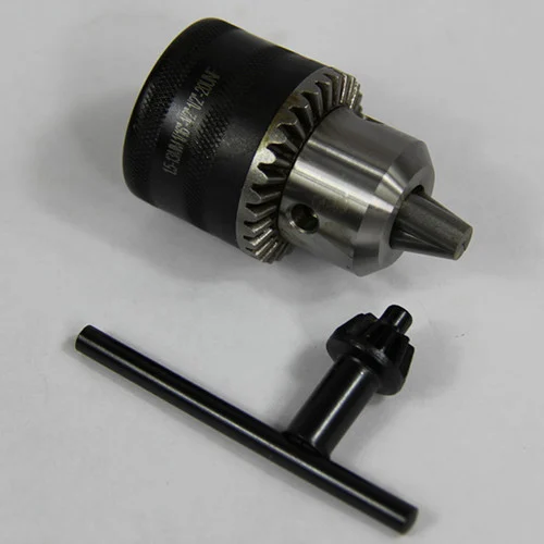 All Industrial 49031 | 1/16"-3/8" Capacity Threaded Drill Chuck With Key 1/2"-20 Thread for Woodworking