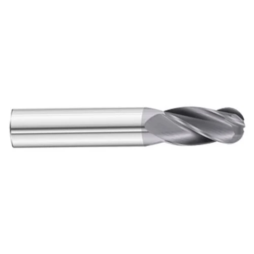 All Industrial E5250064TF | 4 Flute Ball Nose Standard Carbide End Mill, 1" Diameter, TiAlN