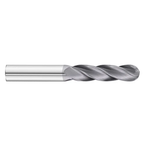 All Industrial EH062028S | 4 Flute Extra Long Ball TiAlN Coated End Mill, 7/16" Diameter