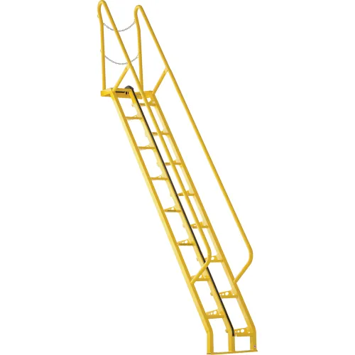 Alternating Stair 10' 16-Step Ladder, 56° Angle - ATS-10-56