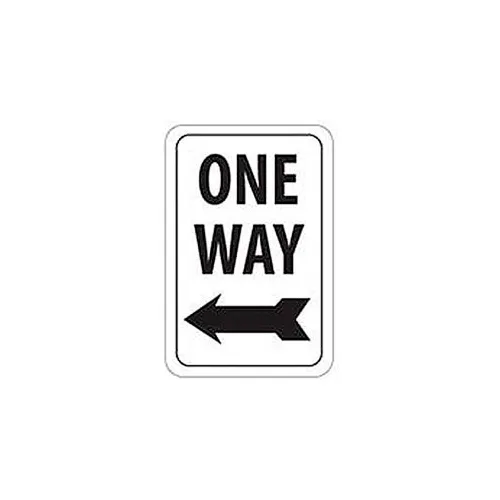 Aluminum Sign -  One Way Left Arrow - .063" Thick, TM22H