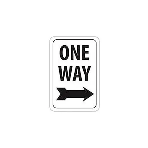 Aluminum Sign -  One Way Right Arrow - .063" Thick, TM23H