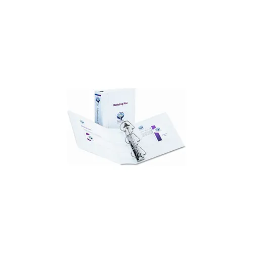 Avery® Durable View Binder with DuraHinge and EZD Rings, 3 Rings, 4" Capacity, 11"x8.5", White