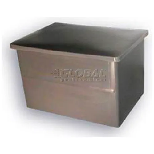 Bayhead Storage Container with Lid, 28"L x 22"W x 16"H, Gray
