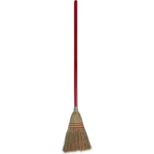 Boardwalk® Corn Fiber Lobby/Toy Broom, Corn Fiber Bristles, 39" Overall Length, Red