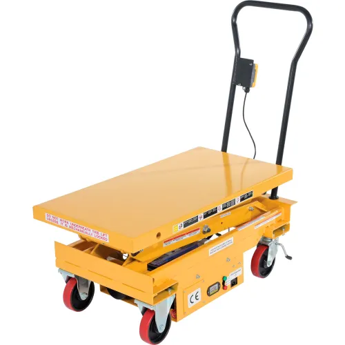 DC Power Hydraulic Double Scissor Cart CART-1000D-DC