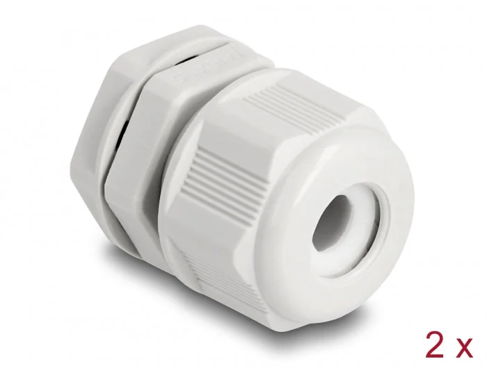 Delock 60470 Ex Cable Gland M16 Grey 2 Pieces