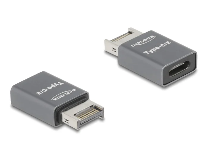 Delock 67234 Adapter Usb 10 Gbps Type-E Key A Male To Usb Type-C™ Female Metal