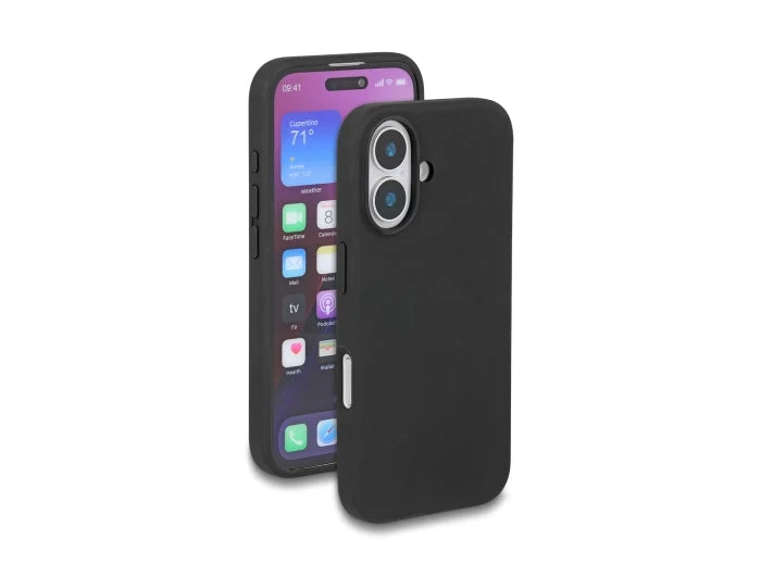 Delock 81272 Protective Case For Iphone 16 Made Of Soft-Touch Silicone Black