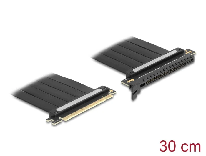 Delock 81508 Riser Card Pci Express 4.0 X16 Male To X16 Slot With Cable 30 Cm