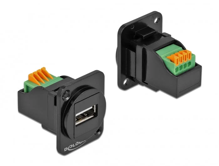 Delock 86734 D-Type Module Usb 2.0 Type-A Female To Terminal Block