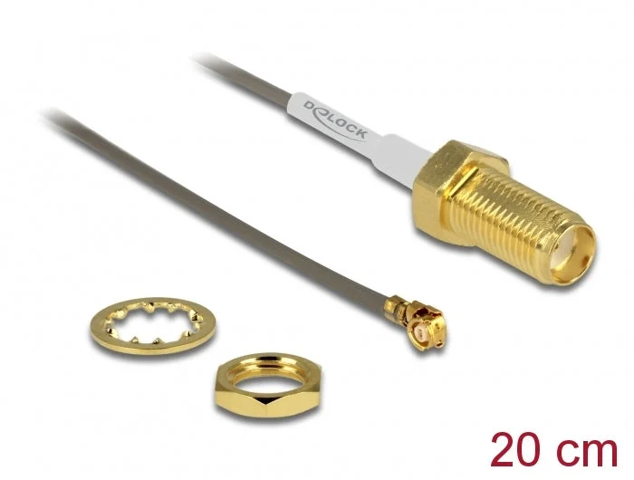 Delock 88816 Antenna Cable Sma Jack Bulkhead To I-Pex Inc., Mhf I Plug 1.37