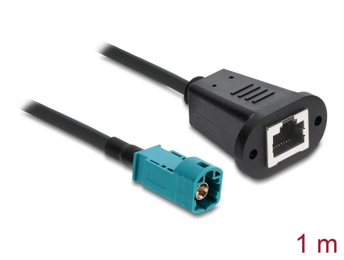 Delock 90699 Cable Hsd Z Male To Rj45 Jack 1 M