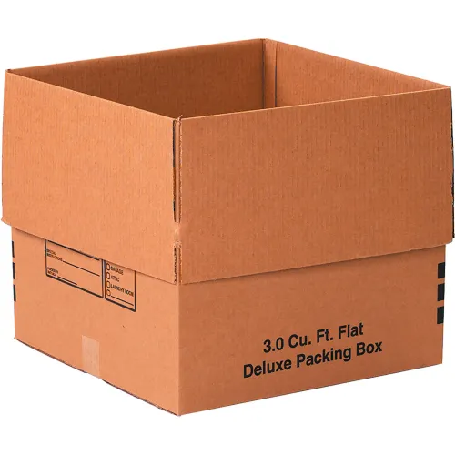 Deluxe Cardboard Corrugated Boxes, 18"L x 18"W x 16"H, Kraft - Pkg Qty 20