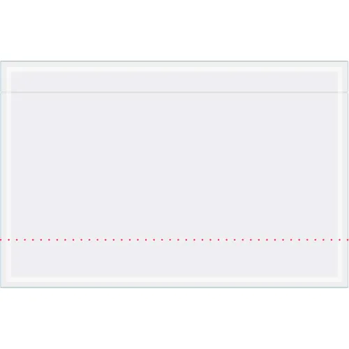 Document Envelopes, 6-3/4"L x 10-3/4"W, Clear, 500/Pack