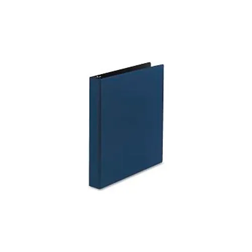 Durable Round Ring Reference Binder For 11X8-1/2 Sheets, 1" Capacity, Blue