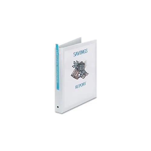 Economy Reference View Binders, 1" Capacity, White