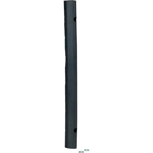 Extruded Fender Bumper, Half Oval, 24Wx1-7/8H, Black