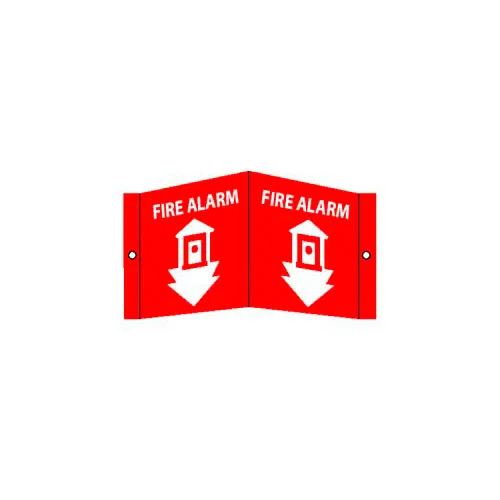 Fire Alarm Sign - Acrylic 8 x 14-1/2