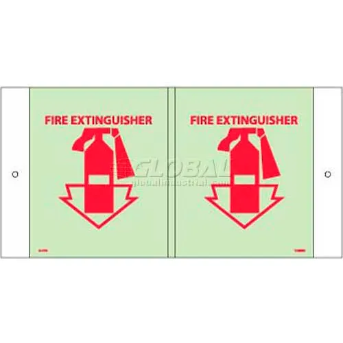 Fire Extinguisher Sign - Glow Acrylic 5-3/4 x 8-3/4