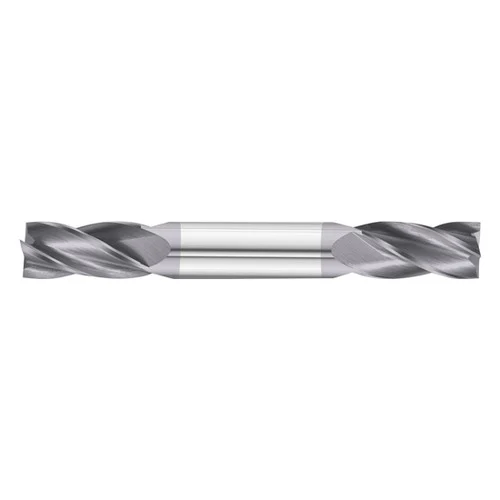 Fullerton Tool 12393 | 1/4" Diameter x 1/4" Shank x 5/8" LOC x 3" OAL 4 Flute TiAlN Solid Carbide Square End Mill