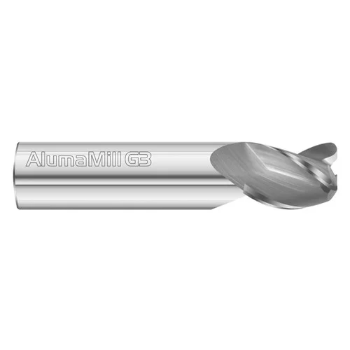 Fullerton Tool 27379 | 10.00mm Diameter x 10.00mm Shank x 15.00mm LOC x 64.00mm OAL 3 Flute Uncoated Solid Carbide Radius End Mill