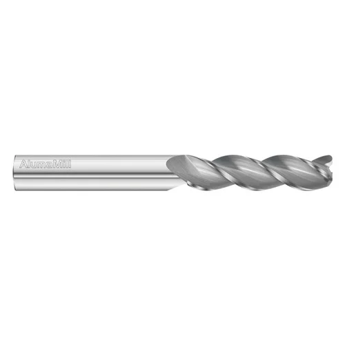 Fullerton Tool 27565 | 1/2" Diameter x 1/2" Shank x 3-1/4" LOC x 6" OAL 3 Flute Uncoated Solid Carbide Radius End Mill