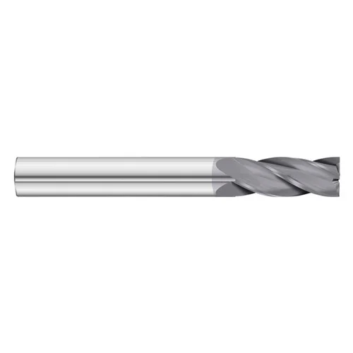 Fullerton Tool 30057 | 1/2" Diameter x 1/2" Shank x 3" LOC x 6" OAL 4 Flute TiAlN Solid Carbide Square End Mill