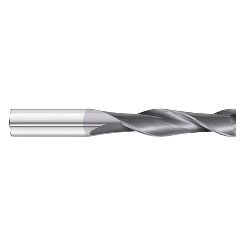 Fullerton Tool 30141 | 1" Diameter x 1" Shank x 2" LOC x 4-1/2" OAL 2 Flute TiAlN Solid Carbide Square End Mill