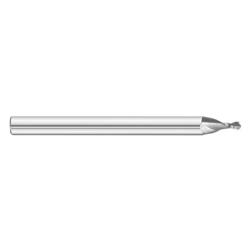 Fullerton Tool 32541 | 0.006" Diameter x 1/8" Shank x 0.009" LOC x 1-1/2" OAL 2 Flute Uncoated Solid Carbide Square End Mill