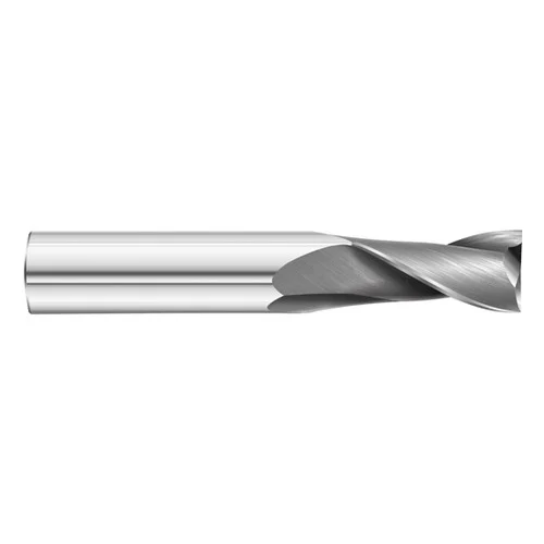 Fullerton Tool 32947 | 31/64" Diameter x 1/2" Shank x 1" LOC x 3" OAL 2 Flute Uncoated Solid Carbide Square End Mill