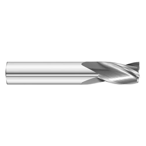 Fullerton Tool 33008 | 1/8" Diameter x 1/8" Shank x 1/2" LOC x 1-1/2" OAL 3 Flute Uncoated Solid Carbide Square End Mill