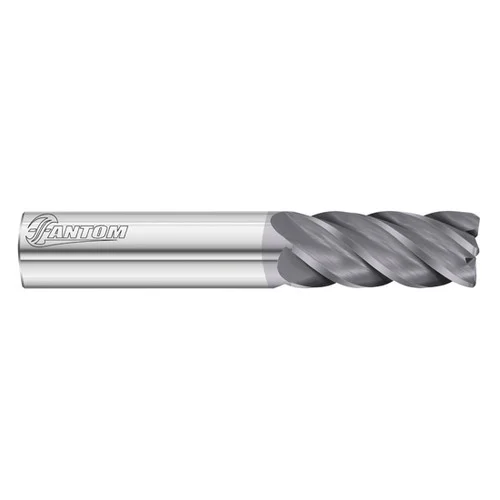 Fullerton Tool 34122 | 3/4" Diameter x 3/4" Shank x 2-1/4" LOC x 5" OAL 5 Flute FC18 Solid Carbide Radius End Mill