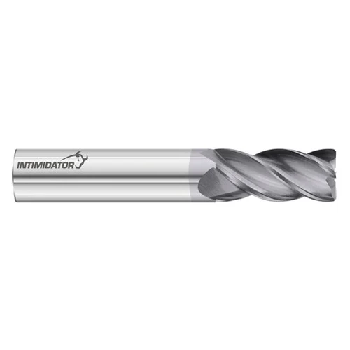 Fullerton Tool 34303 | Intimidator Series 5/16" Diameter, 3/4" Length of Cut, 5/16" Shank, 0.010" Chamfer, 2-1/2" Overall Solid Carbide FC18 Coated Corner Chamfer End Mill