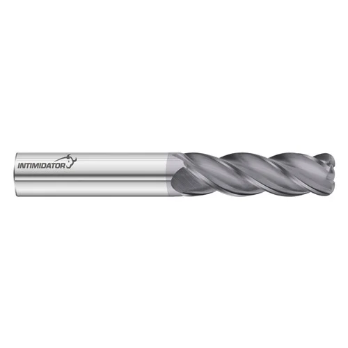 Fullerton Tool 34502 | 1/2" Diameter x 1/2" Shank x 2" LOC x 4" OAL 4 Flute FC18 Solid Carbide Radius End Mill