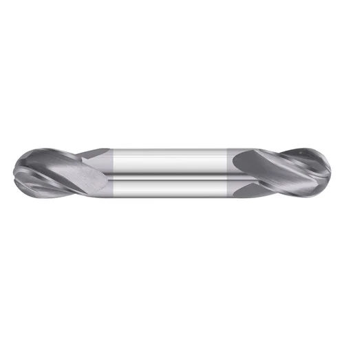 Fullerton Tool 36052 | 13/64" Diameter x 1/4" Shank x 1/2" LOC x 2-1/2" OAL 4 Flute TiAlN Solid Carbide Ball End Mill