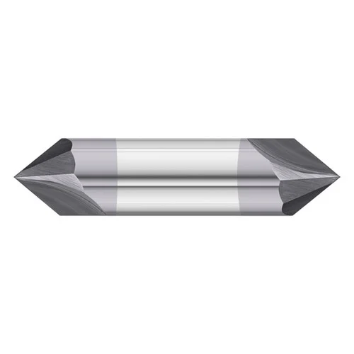 Fullerton Tool 36098 | 60-degree 3/8" x 2-1/2" Solid Carbide TiAlN Chamfer Mill