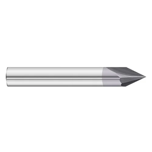 Fullerton Tool 36157 | 60-degree 1/8" x 1-1/2" Solid Carbide TiAlN Chamfer Mill