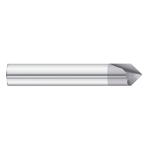 Fullerton Tool 36174 | 90-degree 3/16" x 2" Solid Carbide TiAlN Chamfer Mill