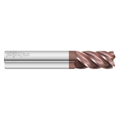 Fullerton Tool 37755 | 1" Diameter x 1" Shank x 2-1/4" LOC x 5" OAL 5 Flute FC20 Solid Carbide Radius End Mill