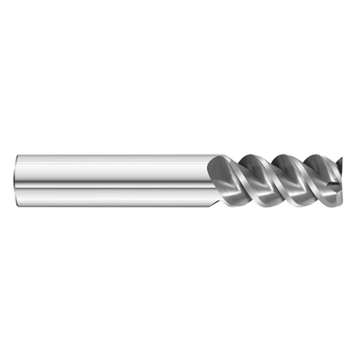 Fullerton Tool 38004 | 5/16" Diameter x 5/16" Shank x 13/16" LOC x 2-1/2" OAL 3 Flute Uncoated Solid Carbide Square End Mill