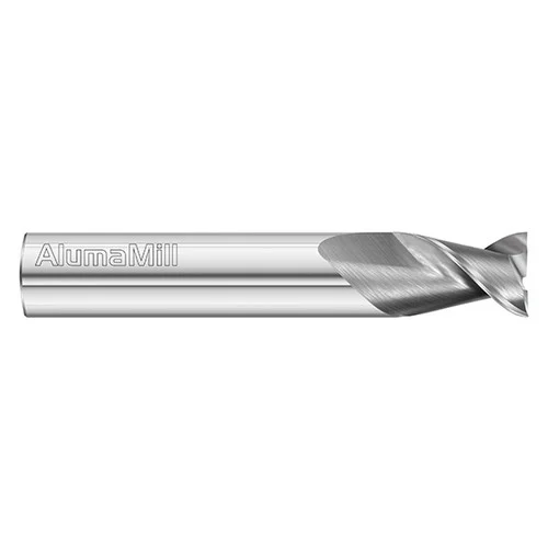 Fullerton Tool 38228 | 3/8" Diameter x 3/8" Shank x 5/8" LOC x 2-1/2" OAL 2 Flute Uncoated Solid Carbide Square End Mill