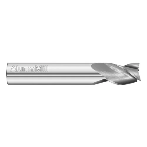 Fullerton Tool 38366 | 1/8" Diameter x 1/8" Shank x 1/4" LOC x 1-1/2" OAL 3 Flute Uncoated Solid Carbide Square End Mill