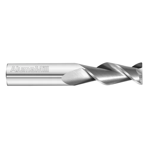 Fullerton Tool 38624 | 3/4" Diameter x 3/4" Shank x 1-3/4" LOC x 4" OAL 2 Flute Uncoated Solid Carbide Radius End Mill