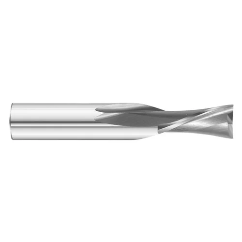 Fullerton Tool 39110 | 1/4" Diameter x 1/4" Shank x 1" LOC x 2-1/2" OAL 2 Flute Uncoated Solid Carbide Square End Mill